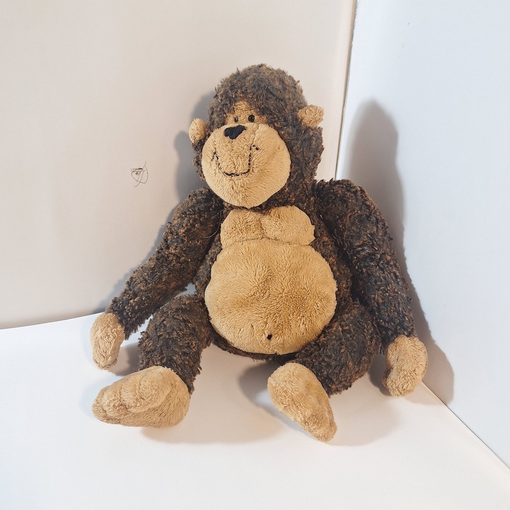Gund Garstang Gorilla Plush Brown Tan Smiling Sitsβ 13" Stuffed Animal Toy